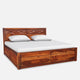 Euren Wooden Storage Bed for bedroom | wooden king size bed | Furnweave