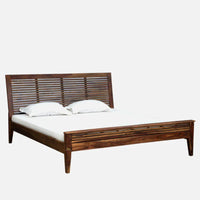 Uvin Wooden Bed Without Storage | wooden king size bed | Furnweave