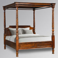 Buy Distin Wooden Poster Bed Online in India | Furnweave