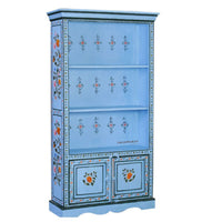 Shimoy Wooden Handpainted Book Shelf (Blue)