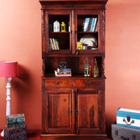 Tivan Wooden Storage Cupboard (Teak)