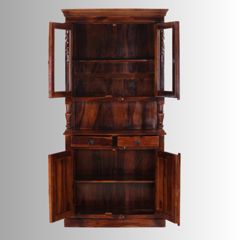 Tivan Wooden Storage Cupboard (Teak)