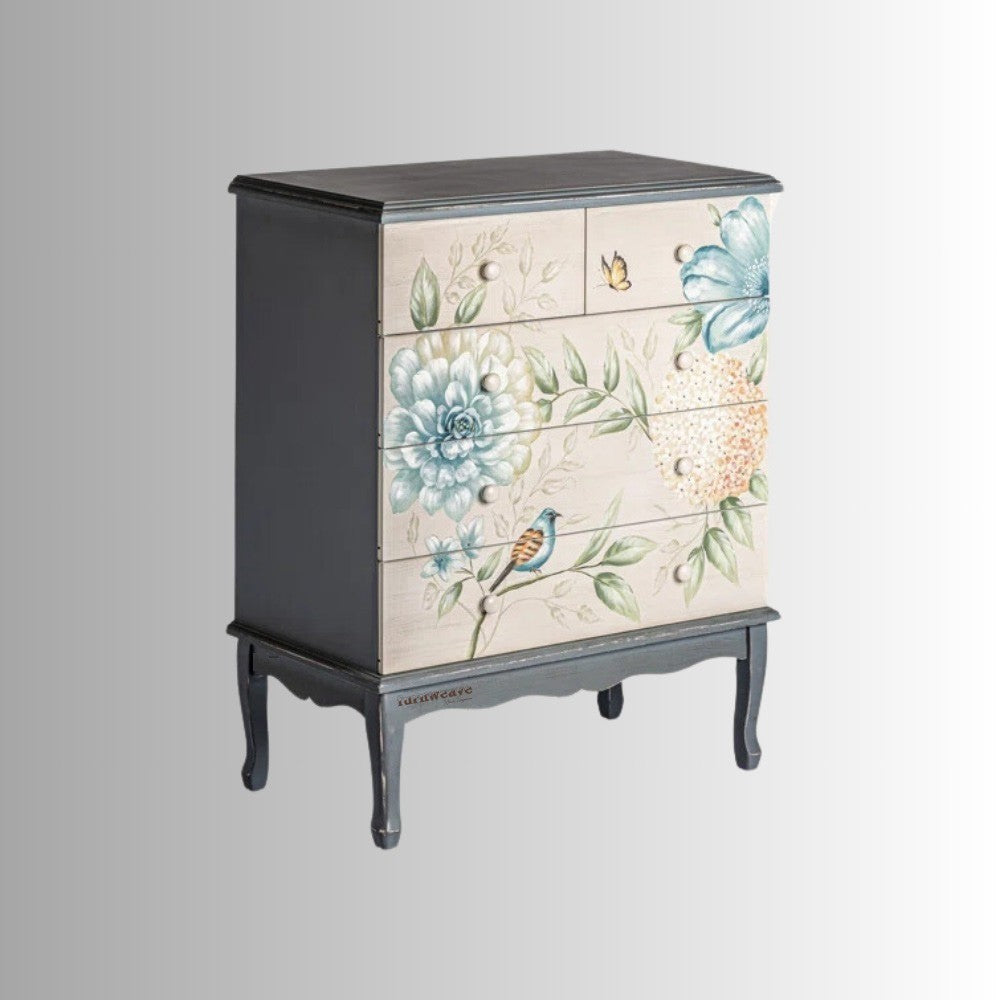 Flora Wooden Handpainted Chest of Drawer