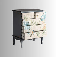 Flora Wooden Handpainted Chest of Drawer