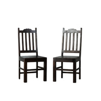 Keval Wooden Dining Chair (Walnut) Set of Two