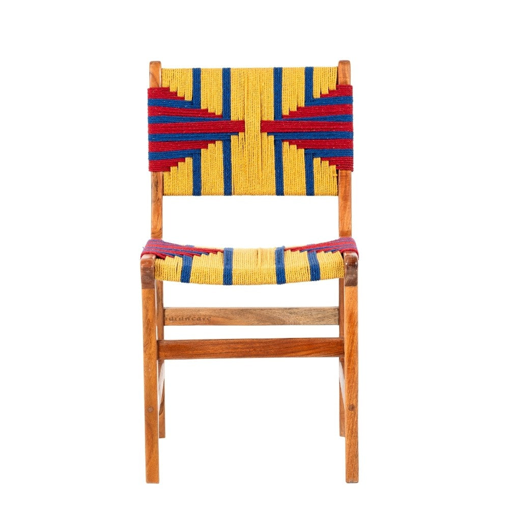 Wikia Wooden Handwoven Chair (Natural)