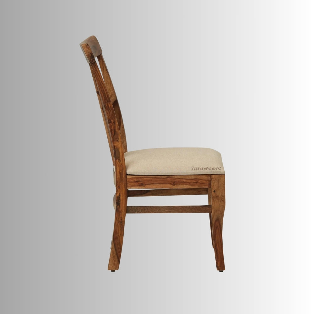 Samel Wooden Dining Chair (Light Walnut)