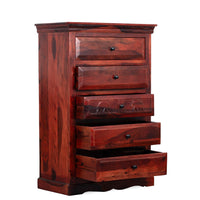 Eleph Wooden Chest of Drawers (Mahagony)