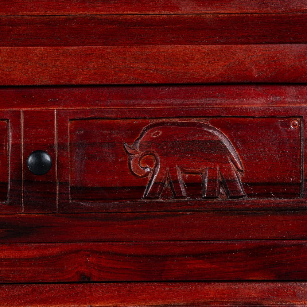 Eleph Wooden Chest of Drawers (Mahagony)