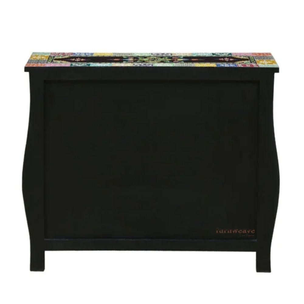 Shanka Wooden Handpainted Chest of Drawer Cabinet