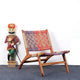 Kallan Wooden Handwoven Easy Chair (Natural)