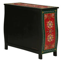 Amrit Wooden Chest of Drawers (Red)