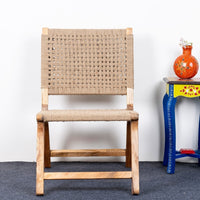 Tahri Wooden Jute Natural Chair (Natural)