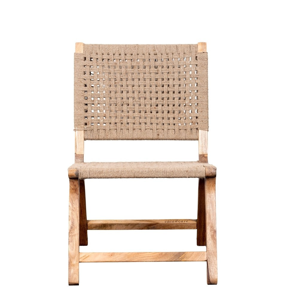 Tahri Wooden Jute Natural Chair (Natural)