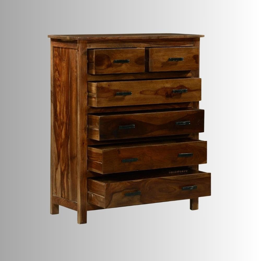 Winka Wooden Chest of Drawers (Brown)