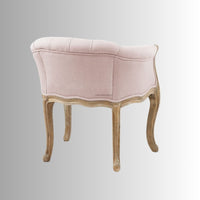 Shipa Wooden Upholstered Arm Chair Sofa (Light Pink Upholstery)