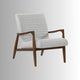 Sharif Wooden Upholstered Lounge Chair