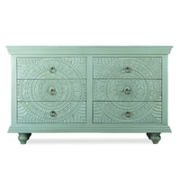 Wose Wooden Chest of Drawers (Light Green)