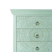 Wose Wooden Chest of Drawers (Light Green)