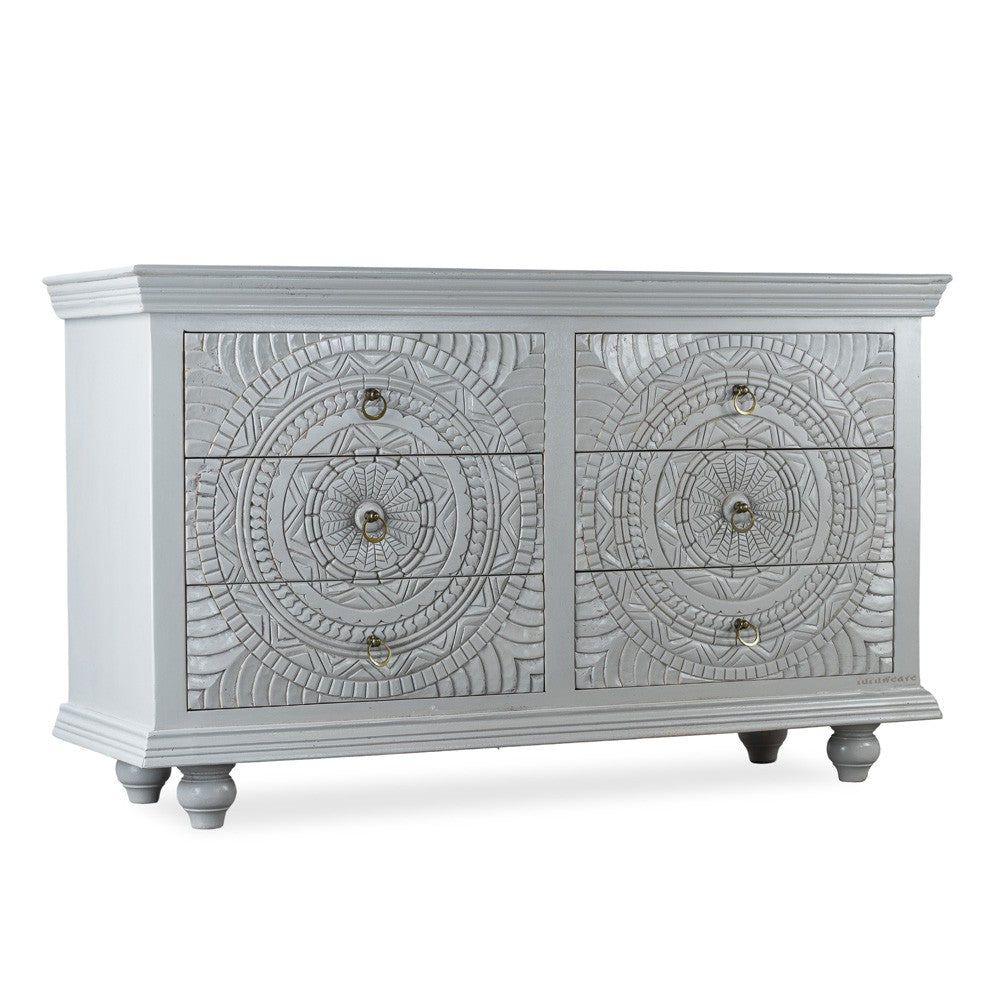 Wose Wooden Chest of Drawers (Grey)