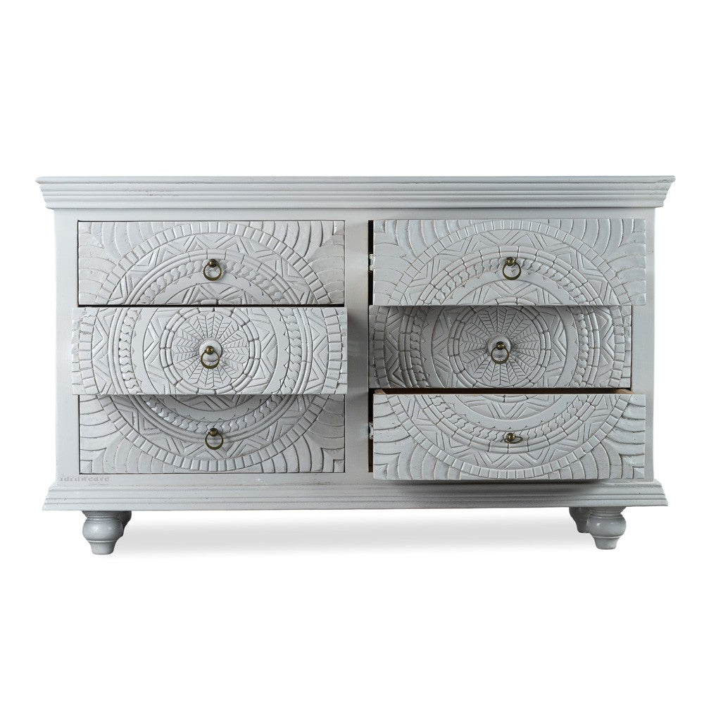 Wose Wooden Chest of Drawers (Grey)