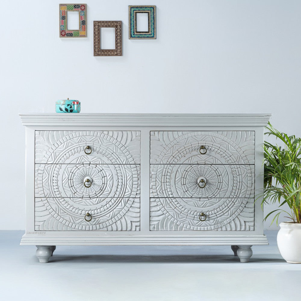 Wose Wooden Chest of Drawers (Grey)