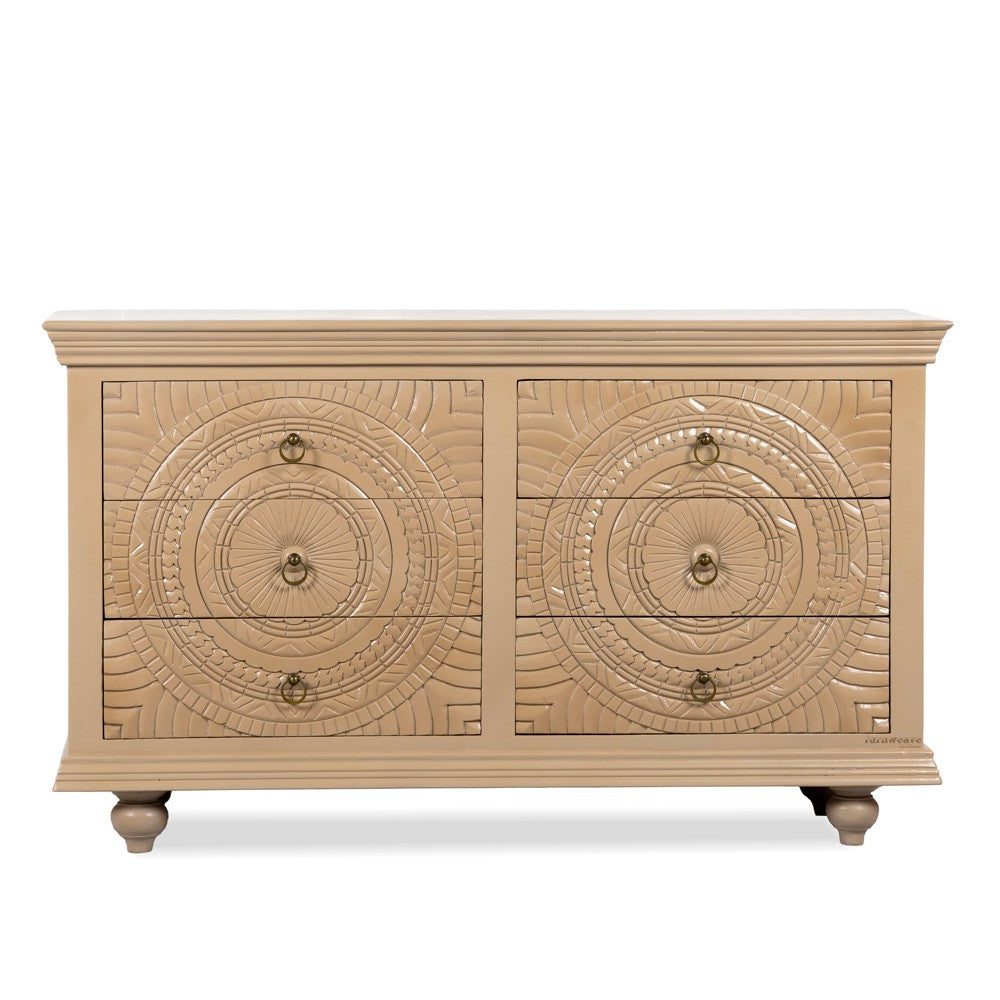 Wose Wooden Chest of Drawers (Sandy Brown)