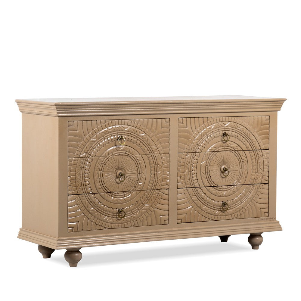 Wose Wooden Chest of Drawers (Sandy Brown)