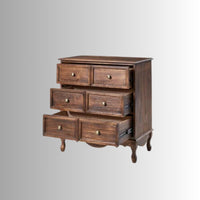 Shela Wooden Chest of Drawers ( Walnut )