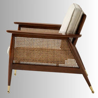 Kia Wooden Rattan Chair (Teak)