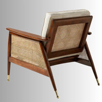 Kia Wooden Rattan Chair (Teak)