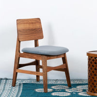 Kifia Wooden Dining Chair with Upholstery