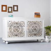 Kai Wooden Chest of Drawers (White Distress)