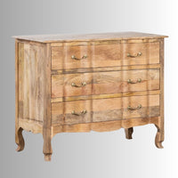 Aada Solid Wood Chest of Drawers Cabinet (Natural)