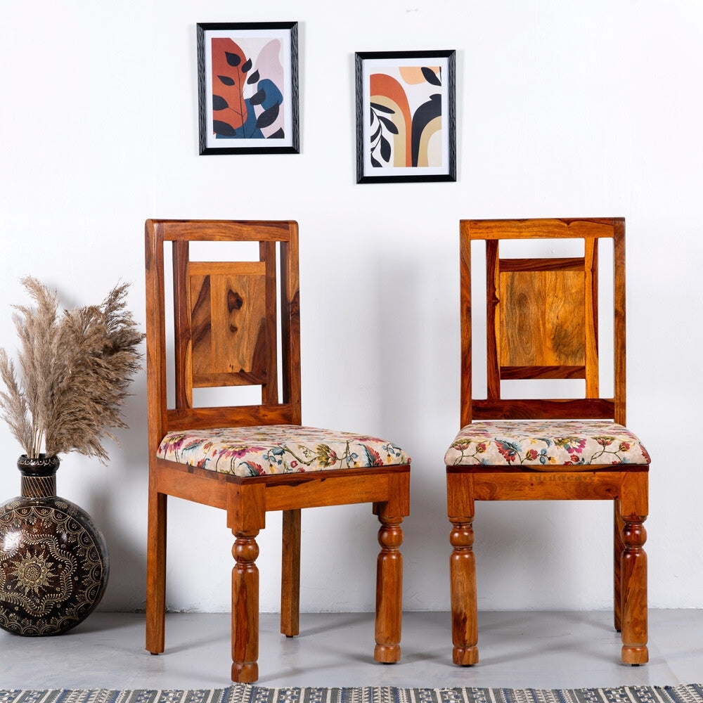 Puna Wooden Dining Chair Set of Two