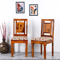 Puna Wooden Dining Chair Set of Two