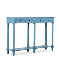 Jona Wooden Console Table (Navy Blue)