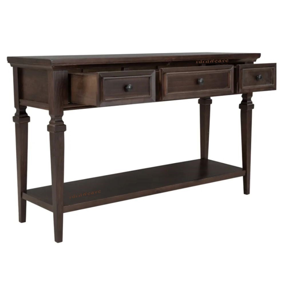 Heaven Wooden Console Foyer Table (Walnut)