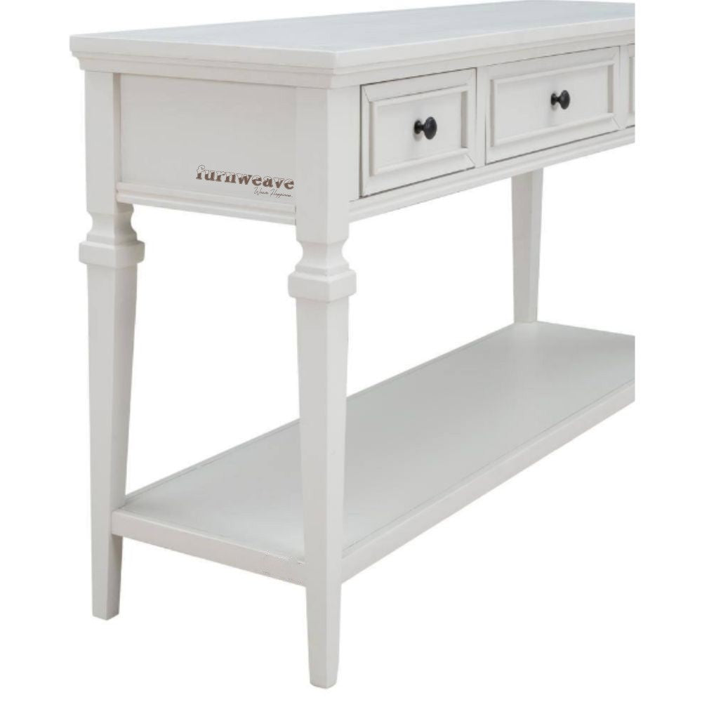 Heaven Wooden Console Foyer Table (White)