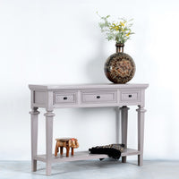 Heaven Wooden Console Foyer Table (Grey)