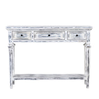 Heaven Wooden Console Foyer Table (White Cemented)