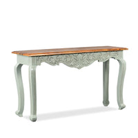 Tevian Wooden Console Foyer Table (Green Distress)