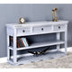 Sendh Wooden Console Table with Drawers (Light Grey)