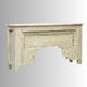 Calian Wooden Carved Console Table (Cream Distress)