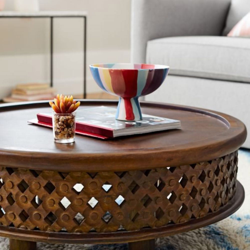 Akhit Wooden Coffee Table (Brown)