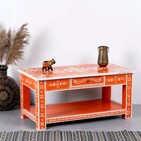 Vedam Wooden Handpainted Coffee Table