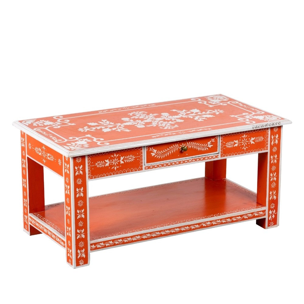 Vedam Wooden Handpainted Coffee Table