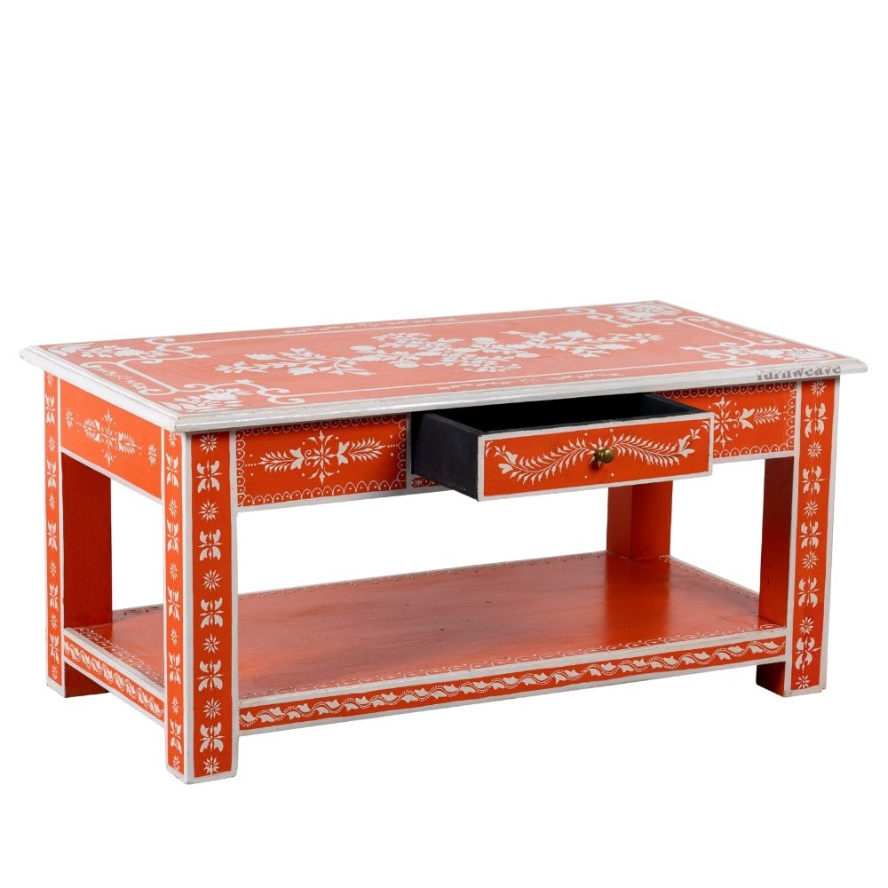 Vedam Wooden Handpainted Coffee Table