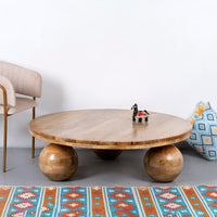 Rugda Wooden Round Coffee Table