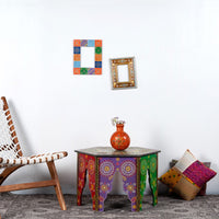 Rofia Wooden Handpainted Coffee Table (Handpainted)